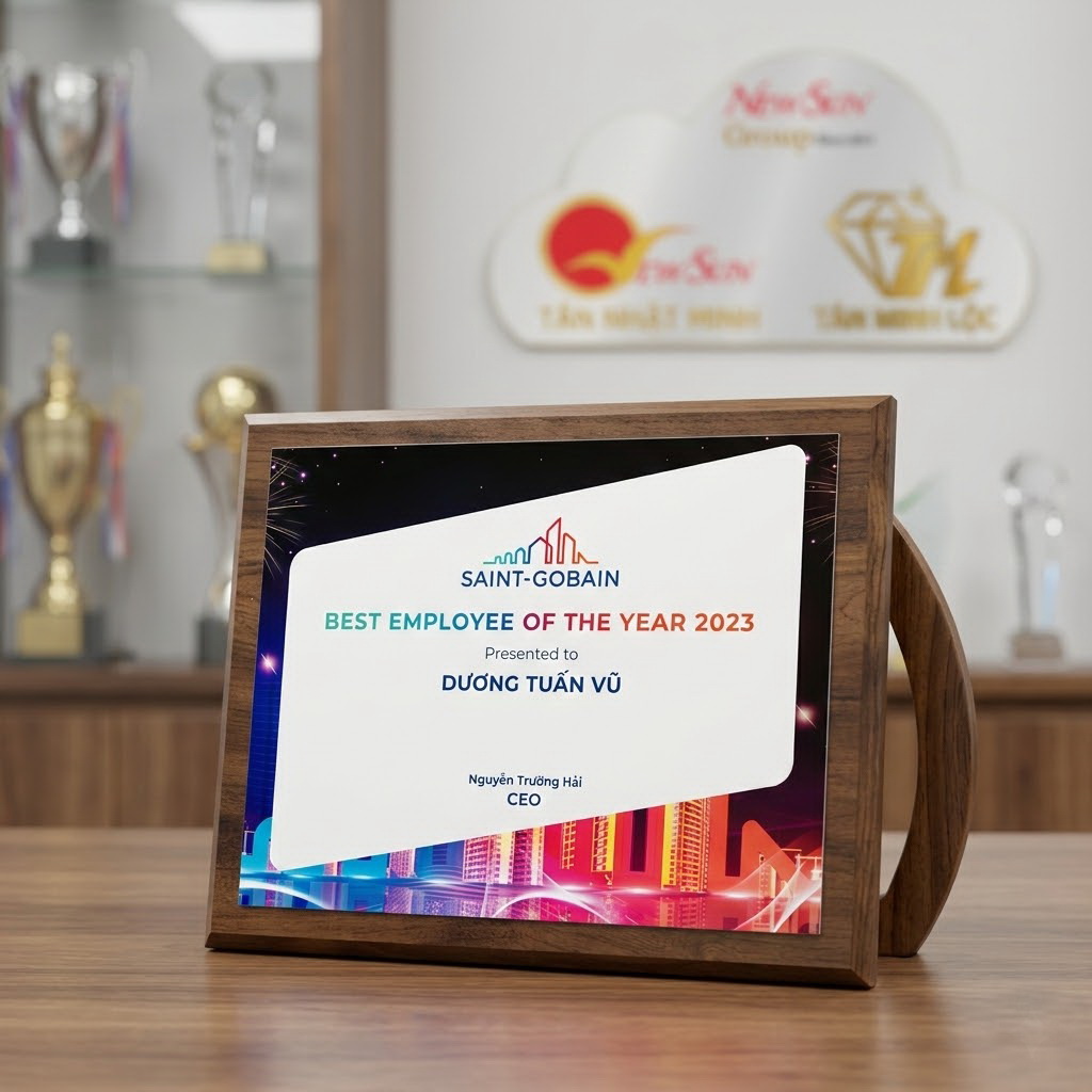 bảng vinh danh, kỷ niệm chương gỗ đồng