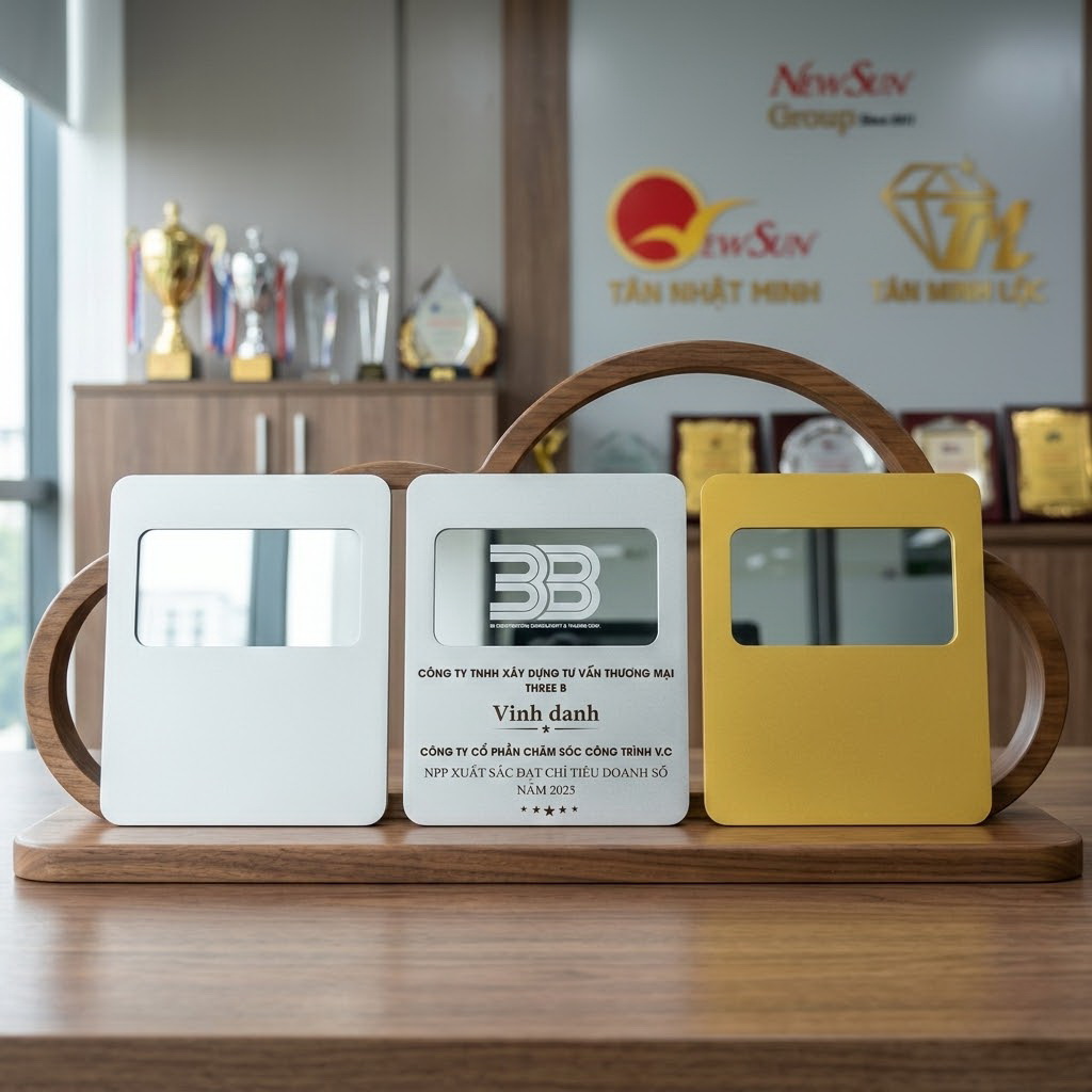 Bảng Vinh Danh Kim Loại, Mẫu Cao Cấp Theo Yêu Cầu 1.000.000- 1.200.000 VNĐ