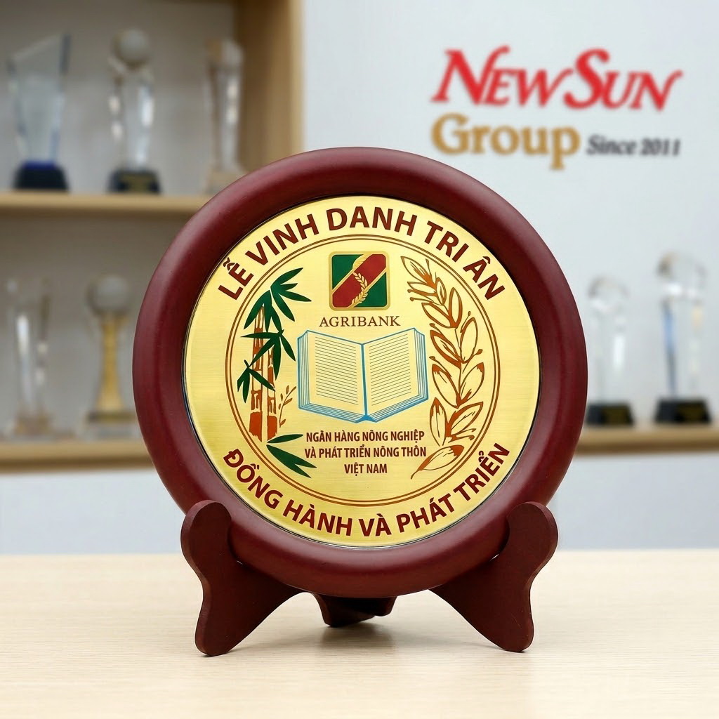 bảng vinh danh, kỷ niệm chương gỗ đồng