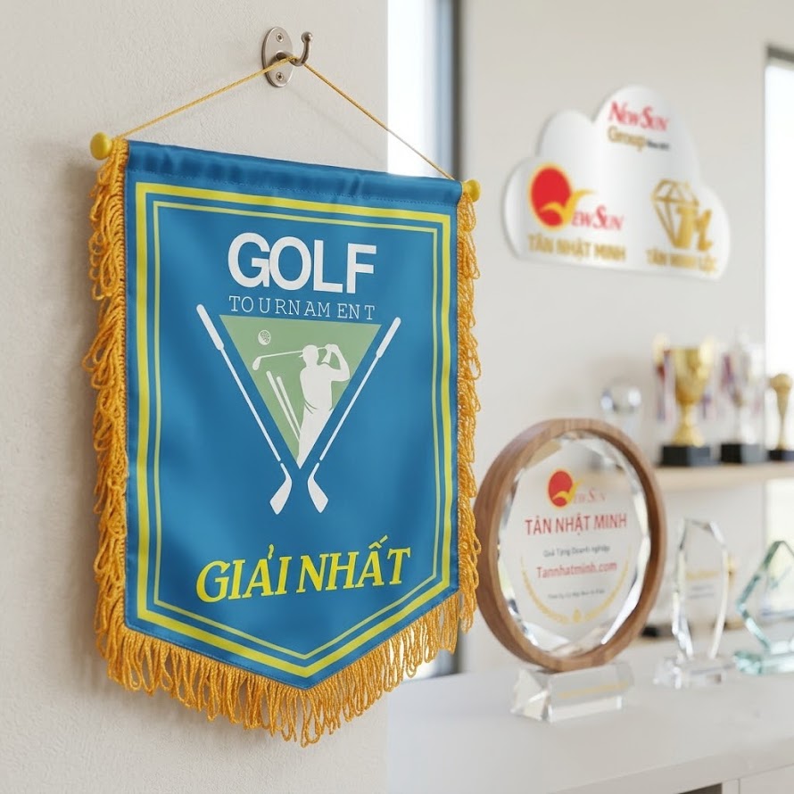 cờ lưu niệm golf