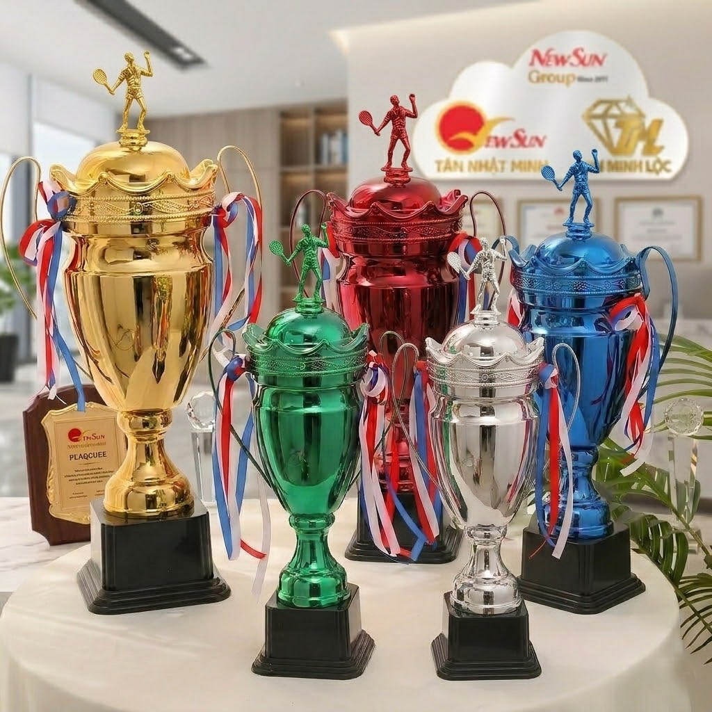 cúp cầu lông đẹp