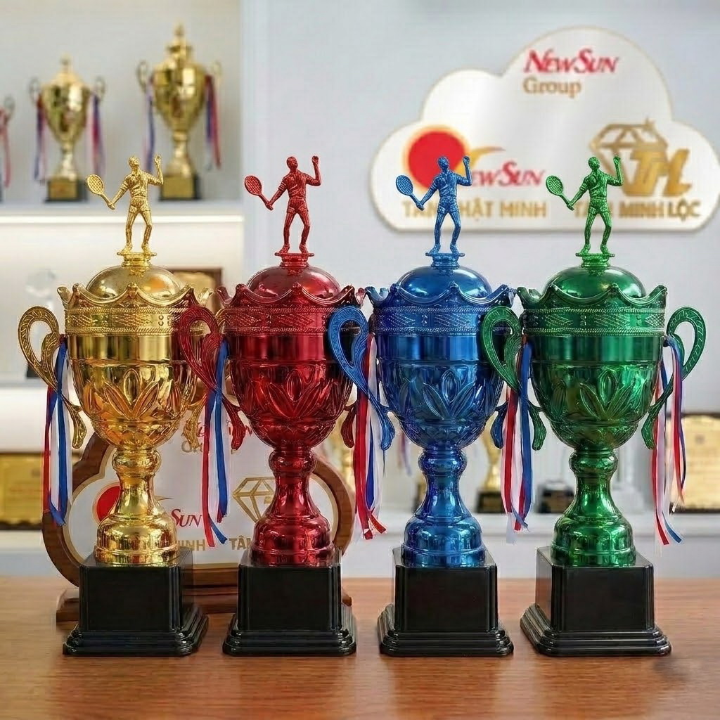 cúp cầu lông đẹp