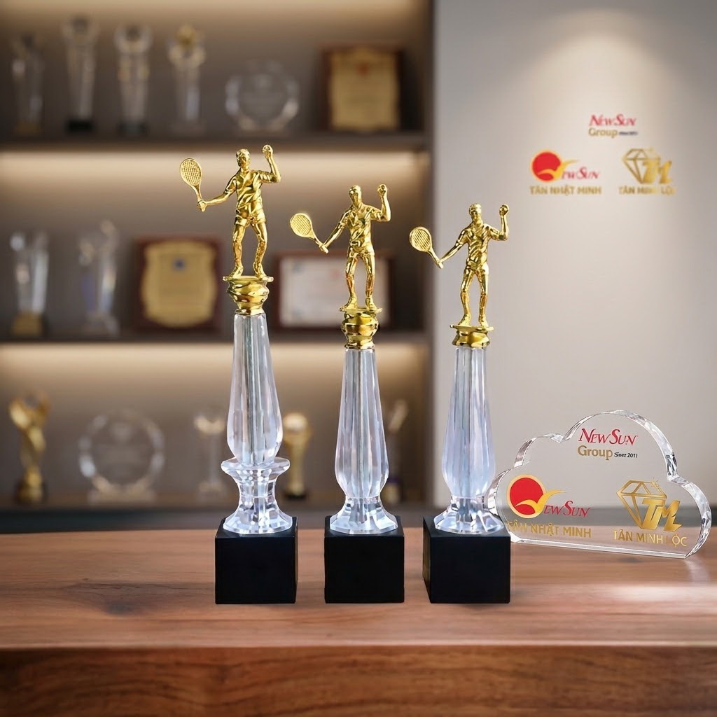 cúp cầu lông đẹp