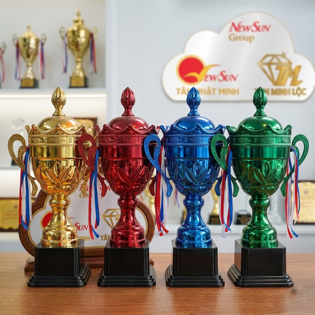 cúp thể thao và cúp kim loại