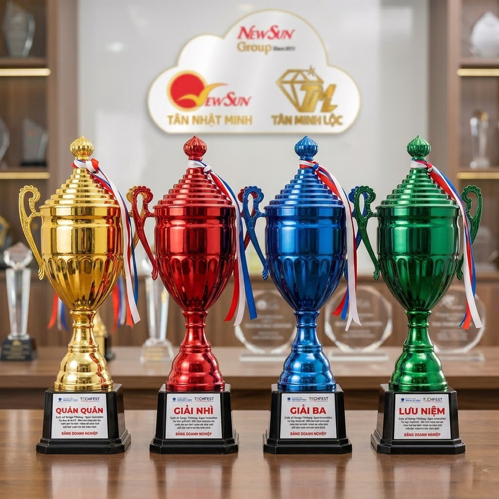 cúp thể thao và cúp kim loại