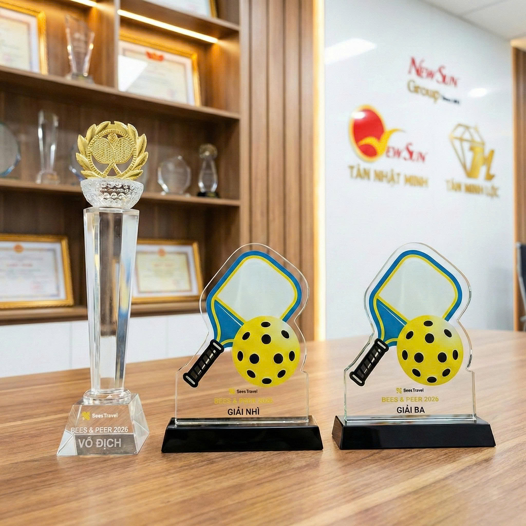 cúp pickleball đẹp