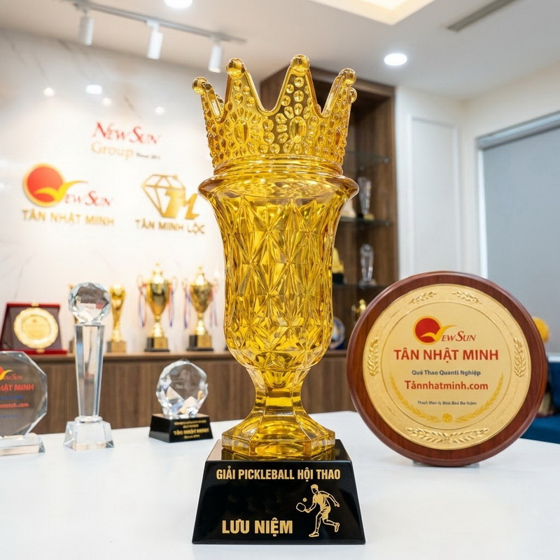 cúp pickleball đẹp