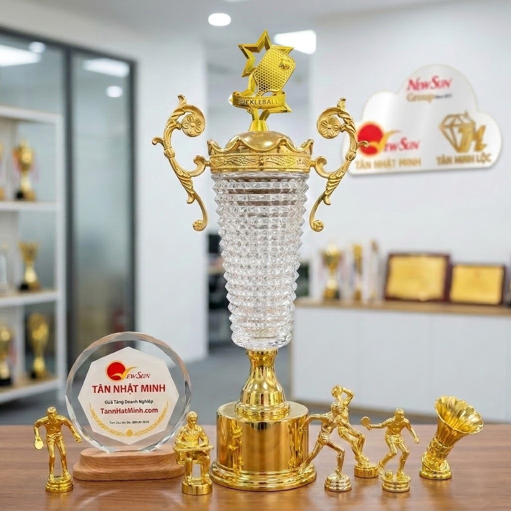 cúp pickleball đẹp