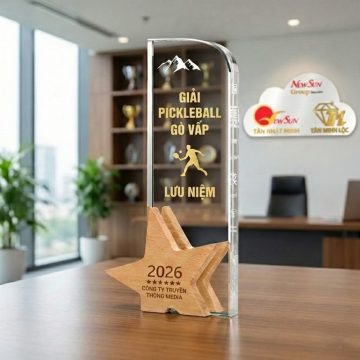 cúp pickleball đẹp