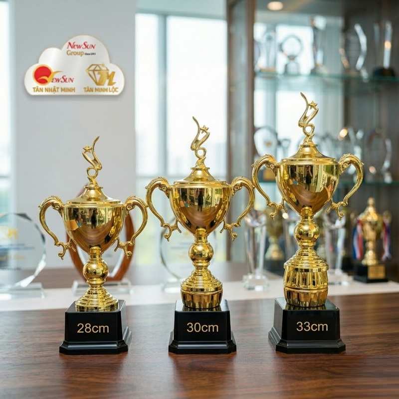 cúp nhựa vinh danh đẹp