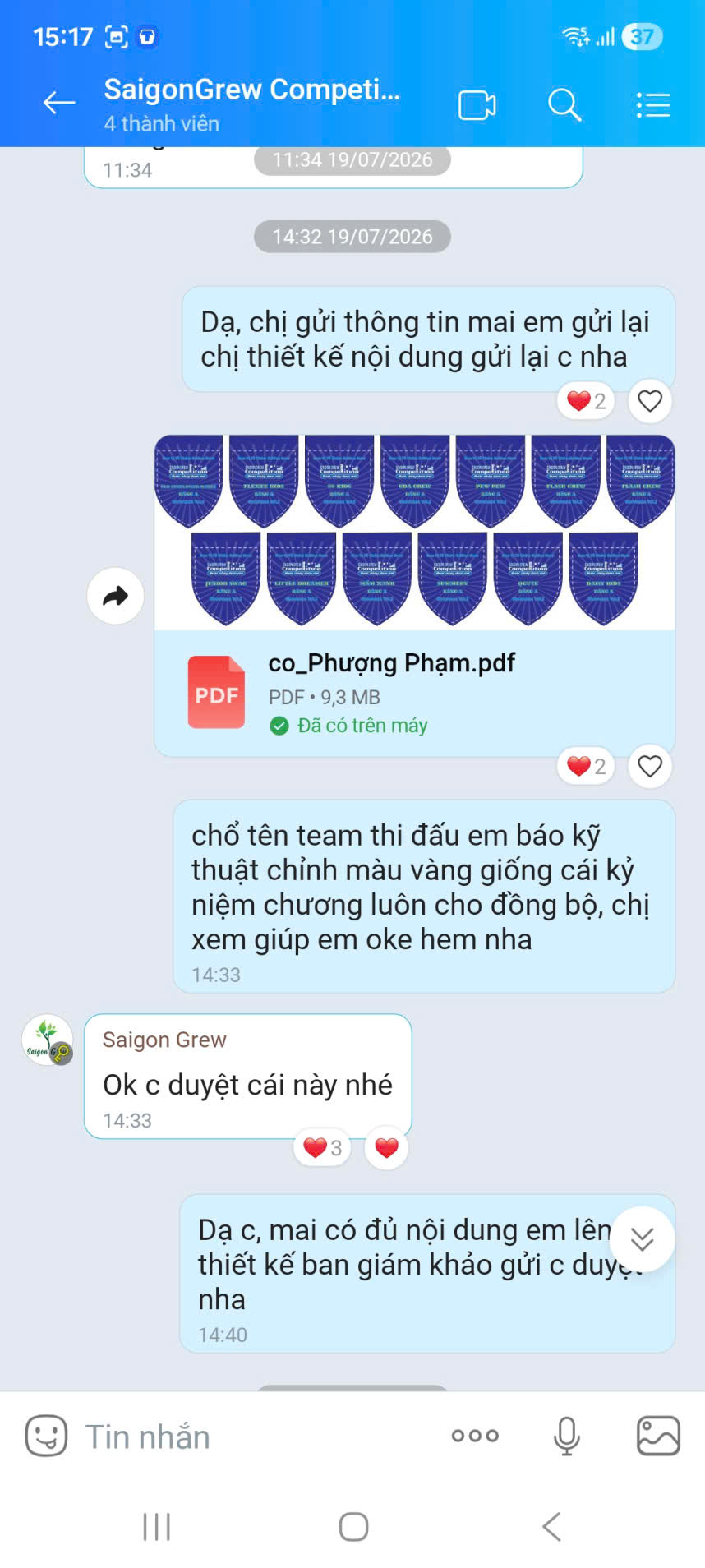 Khach duyet noi dung va tien hanh san xuat Saigon Grew
