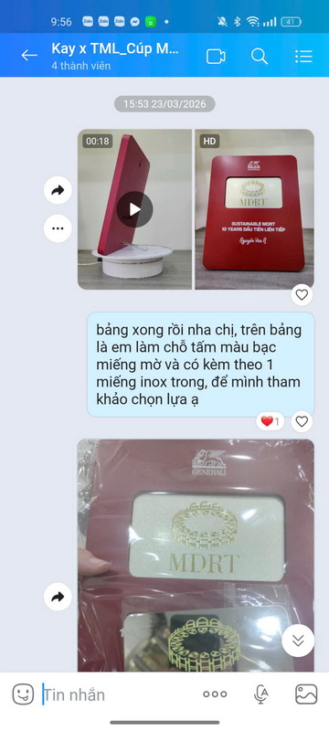 in test mau bang vinh danh Gennerali